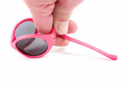Kiddus Sunglasses - flexible comfort pink polarized with case