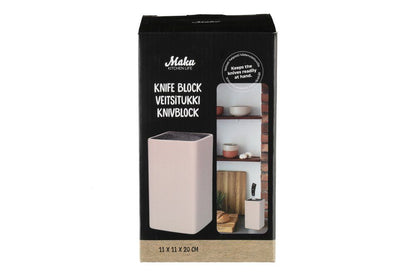 Maku Knivblok firkantet 20 cm beige
