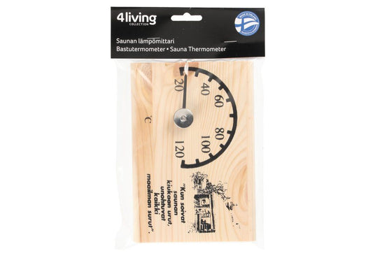 4Living Bastu termometer trä
