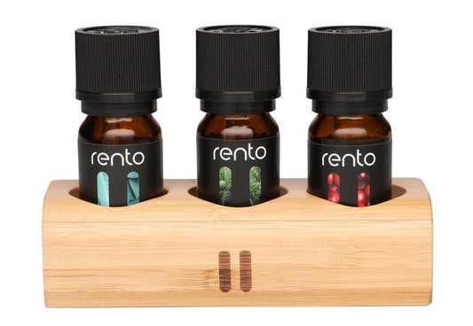 Rento Sauna duft 3x10 ml i bambusstativ