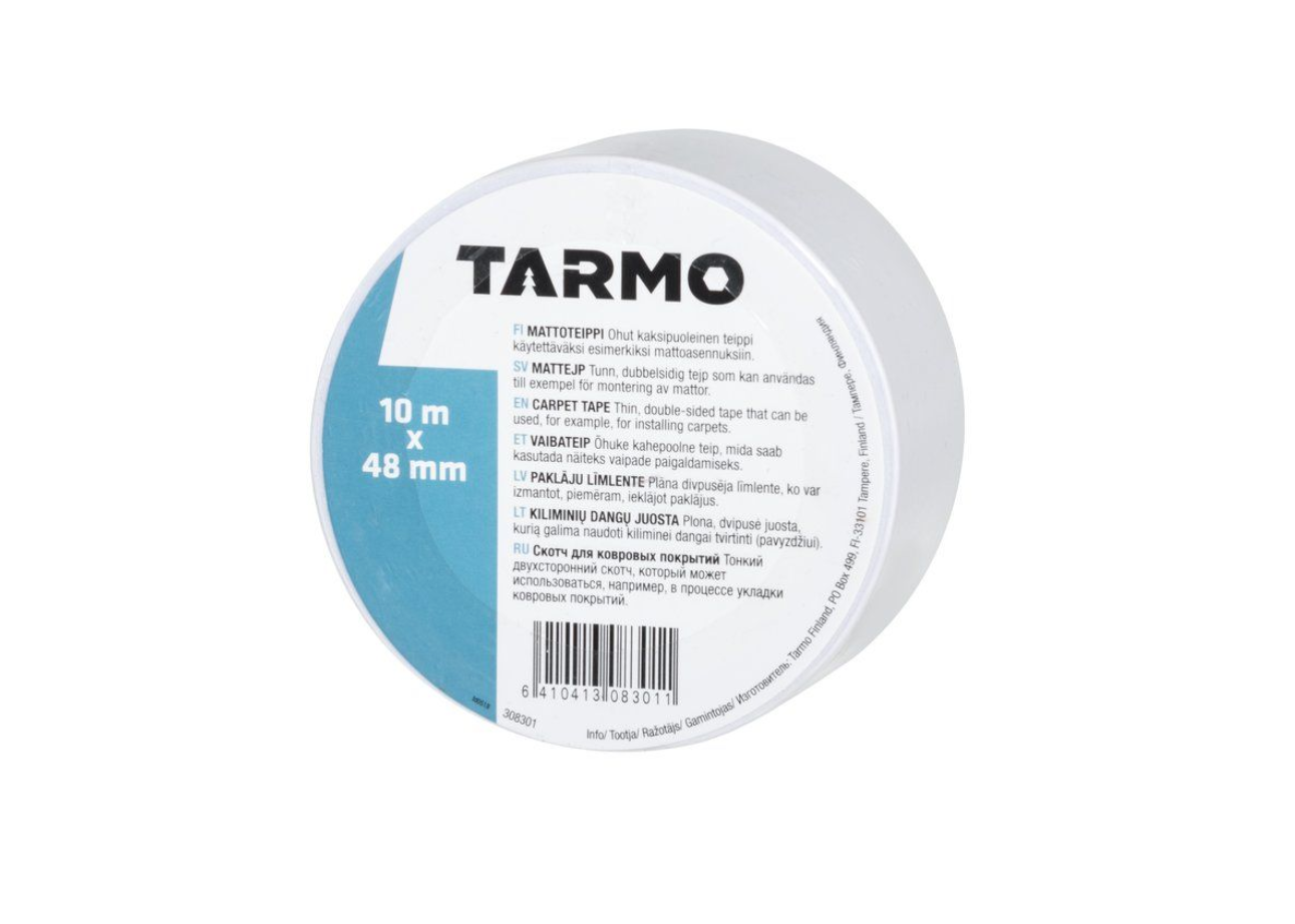 Tarmo Dubbelsidig mattejp 48 mm x 10 m
