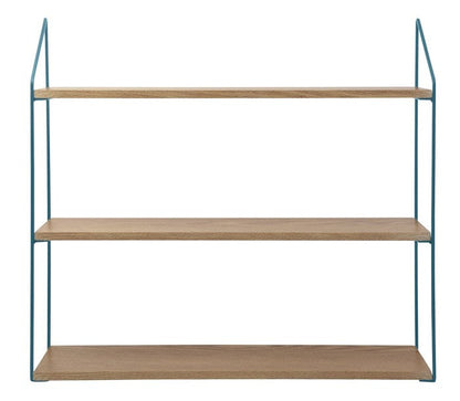 DAY Væghylde m/3 hylder BLUE/WOOD