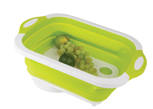 Gimex skärbräda med diskbalja hopfällbar, silikon