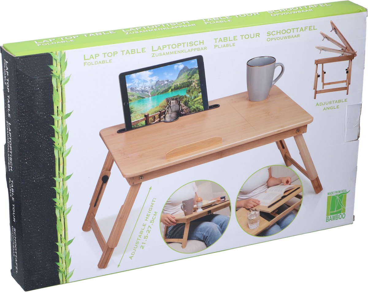 TopDesign serveringsbakke og laptop stativ Bamboo