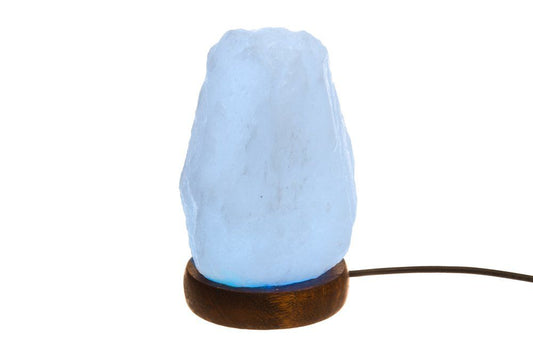 4Living Bordslampa, bergsalt, vit, flerfärgad LED