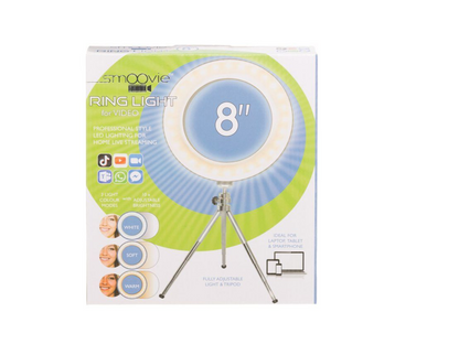 LED-selfielampa ring med tripod 20 cm