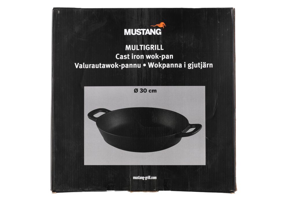 Mustang Gjutjärnswokpanna Multigrill-kompatibel, diam. 30 cm