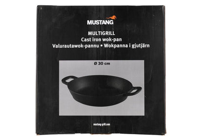 Mustang Gjutjärnswokpanna Multigrill-kompatibel, diam. 30 cm