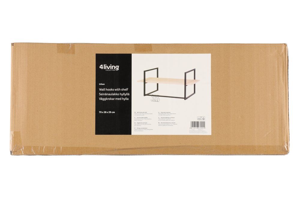 4Living Väggklädhängare med hylla Urban 70 cm