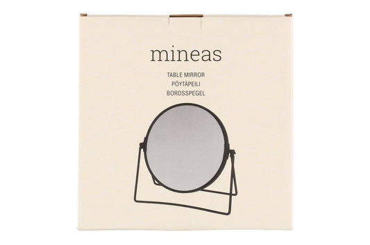 Mineas Dobbelt sidespejl sort