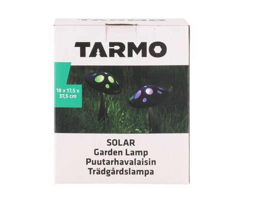Tarmo Solar trädgårdsarmatur Mushroom med jordpigg