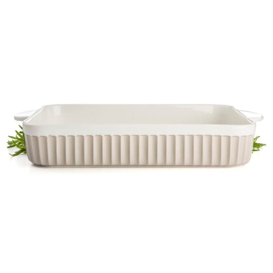 Enjoy Ugnsform Bistro rektangulär beige 40x22 cm