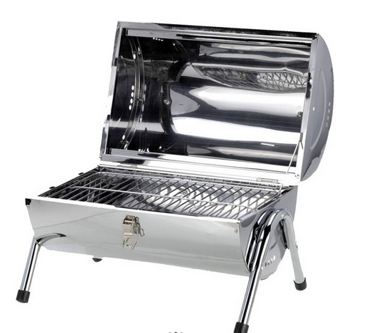 TopDesign Kolgrill med dubbla grillytor bärbar