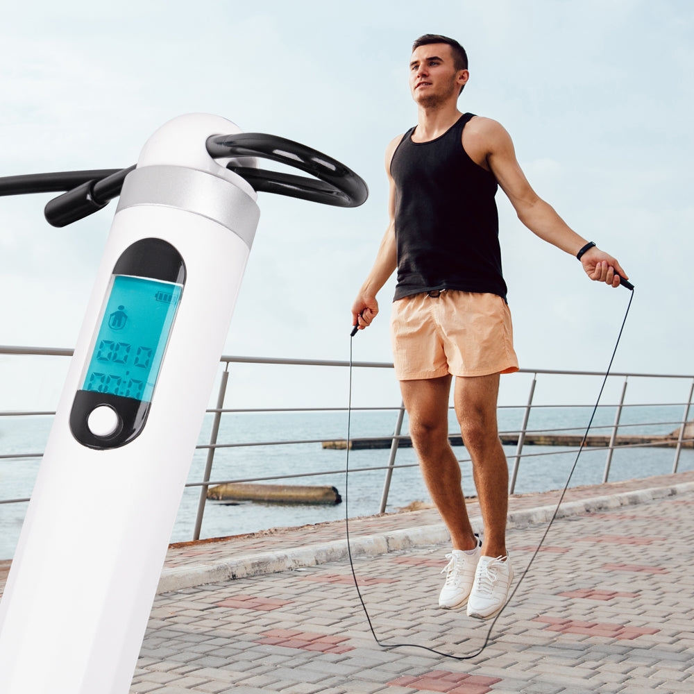 inSPORTline Sjippetov Jumpsmart Bluetooth hvid