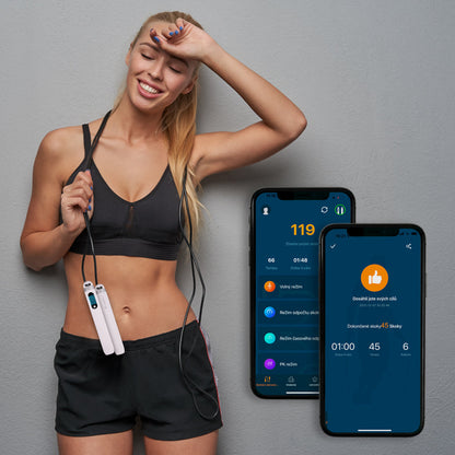 inSPORTline Sjippetov Jumpsmart Bluetooth hvid