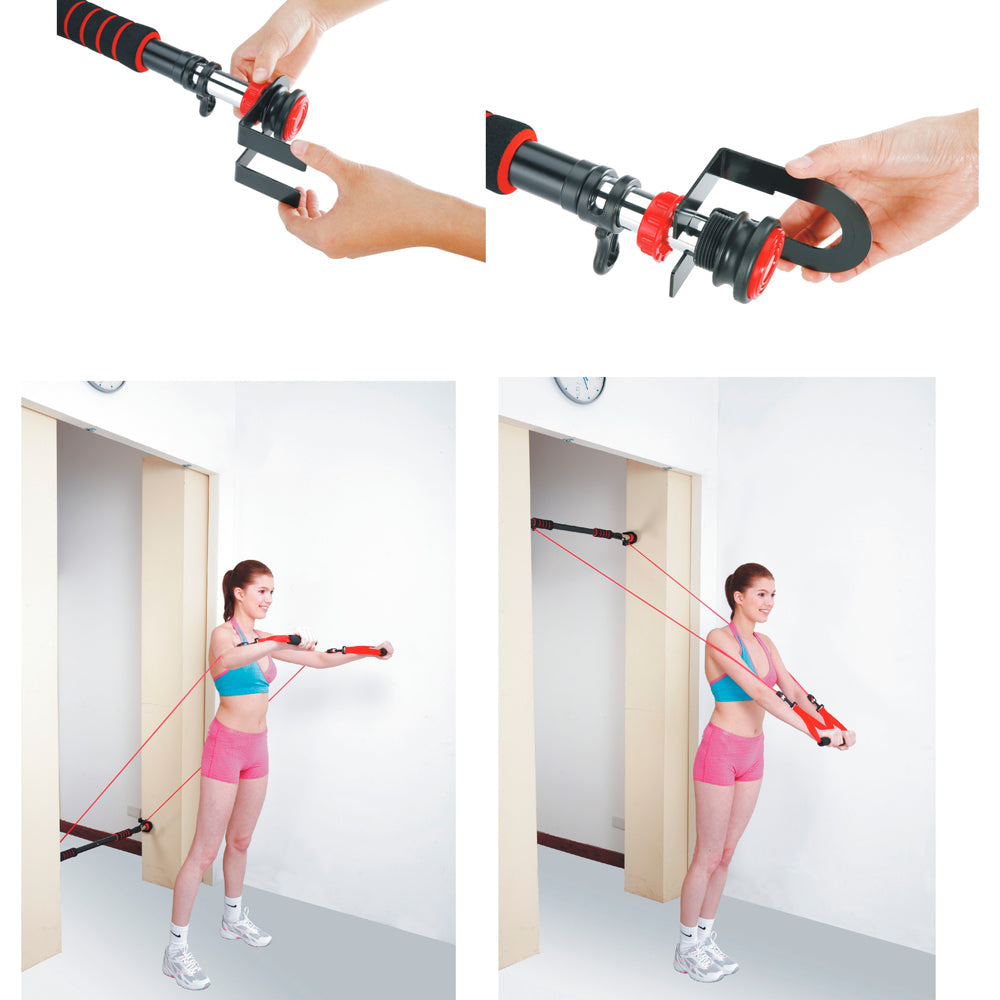 Insportline Pull-Up Bar til døråbning med modstandsbånd