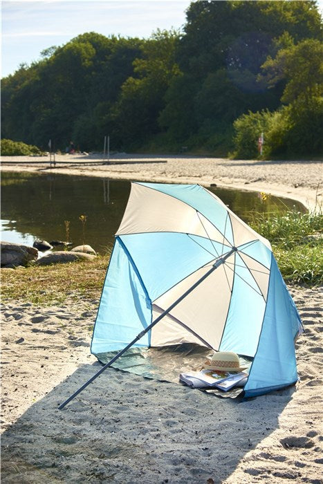 Outfit strandparasoll med vindskärm +UV50