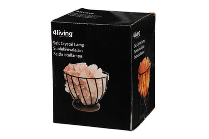 4Living Bordslampa bergsalt Himalaya metallskål