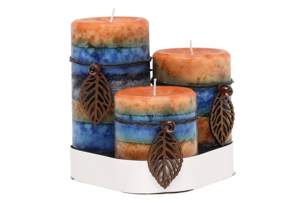 Polar Blockljus med doft 3 st. Moco Bamboo