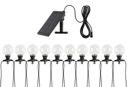 Tarmo Ljuskedja med solarbollar 10 st.