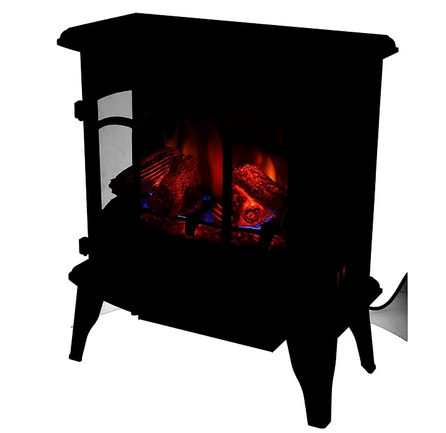 Alpina Vicenza electric fireplace with 3D fire effect