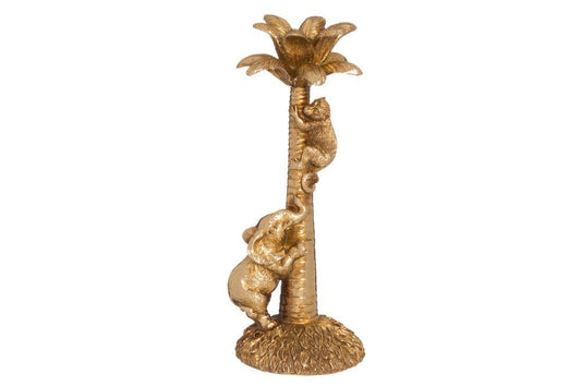 4Living Ljusstake palmträd, guld 25,5 cm