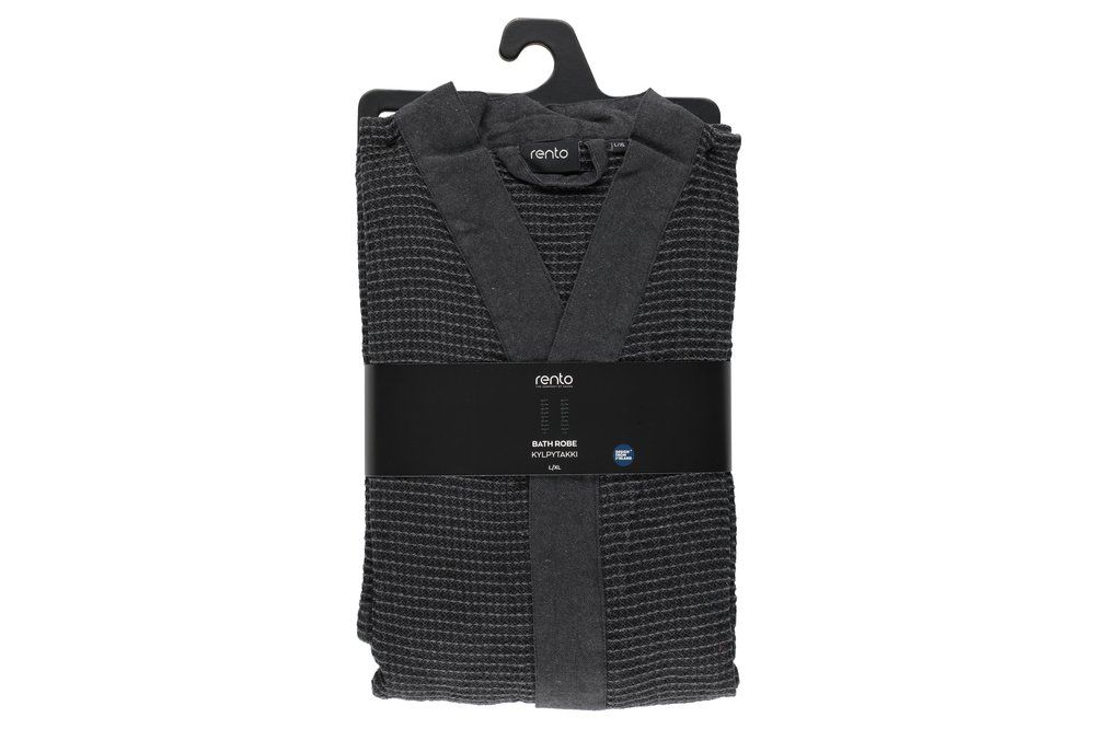 Rento Kenno badekåbe sort/grå L/XL