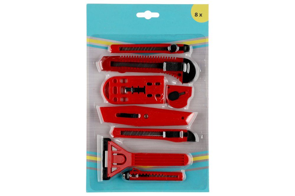 Plastkniv, set, 8 st.