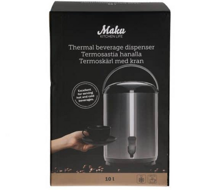 Maku Termosbehållare med kran 10 L