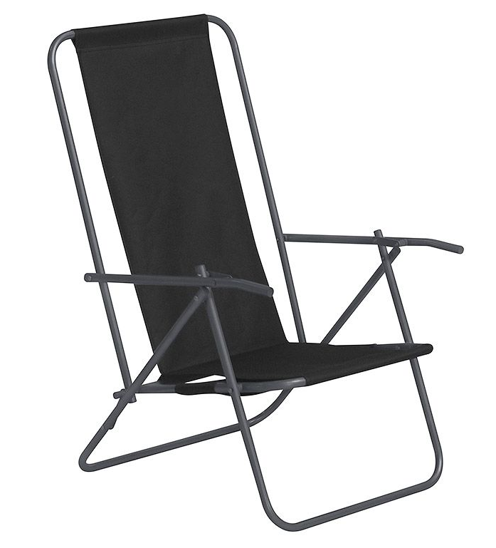 Outfit Camping-/ Strandstol Brasse sort