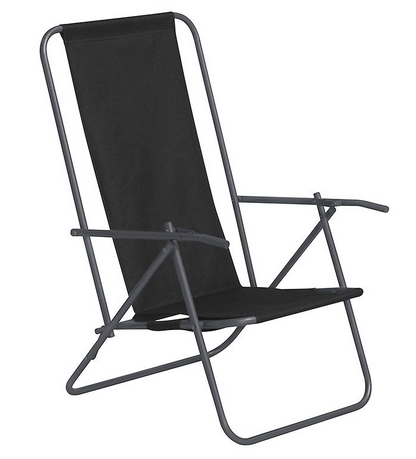 Outfit Camping-/ Strandstol Brasse sort