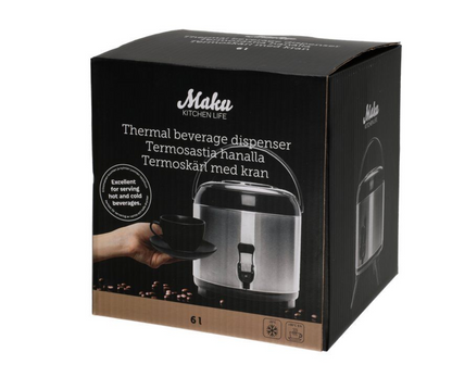 Maku Termosbehållare med kran 6 L