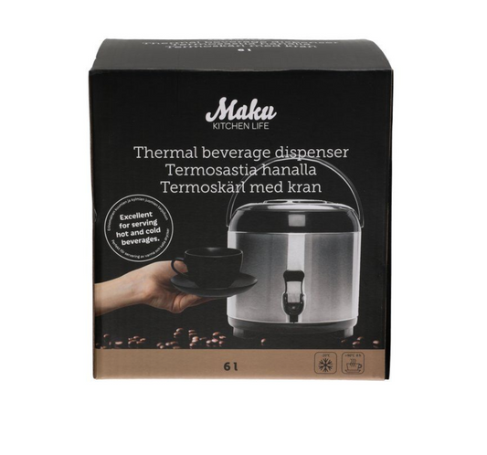Maku Termosbehållare med kran 6 L