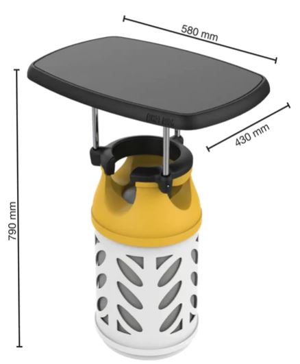 Top Line Campingbord för gasolflaska 58x43 cm