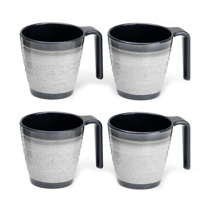 Flamefield Mugg i melamin Granit 4-pack
