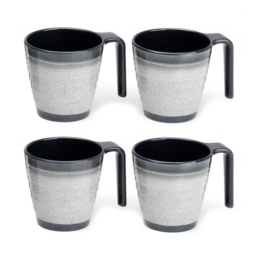 Flamefield Mugg i melamin Granit 4-pack