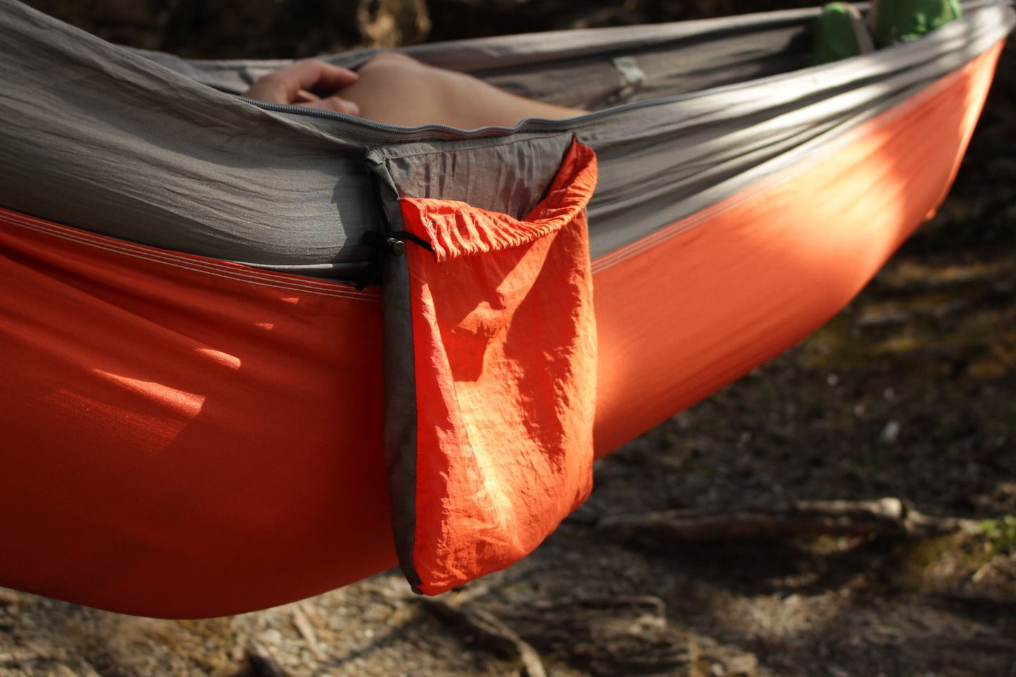 TopDesign Hängmatta med myggnät orange