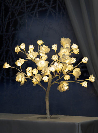 Finnlumor bordslampa Rosträd vitt LED 45 cm