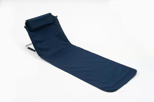 TopDesign hopfällbar strandmatta med ryggstöd blue sky