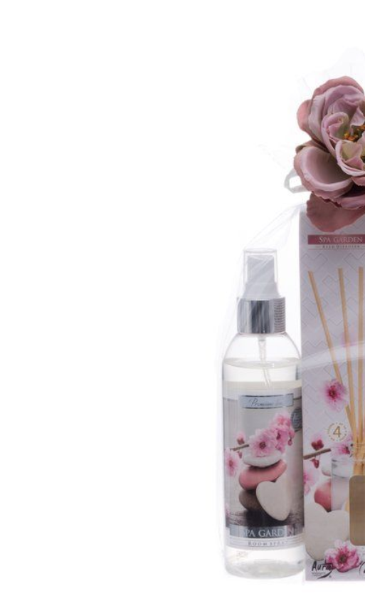 Presentförpackning med doftljus och rumsdoft sortiment