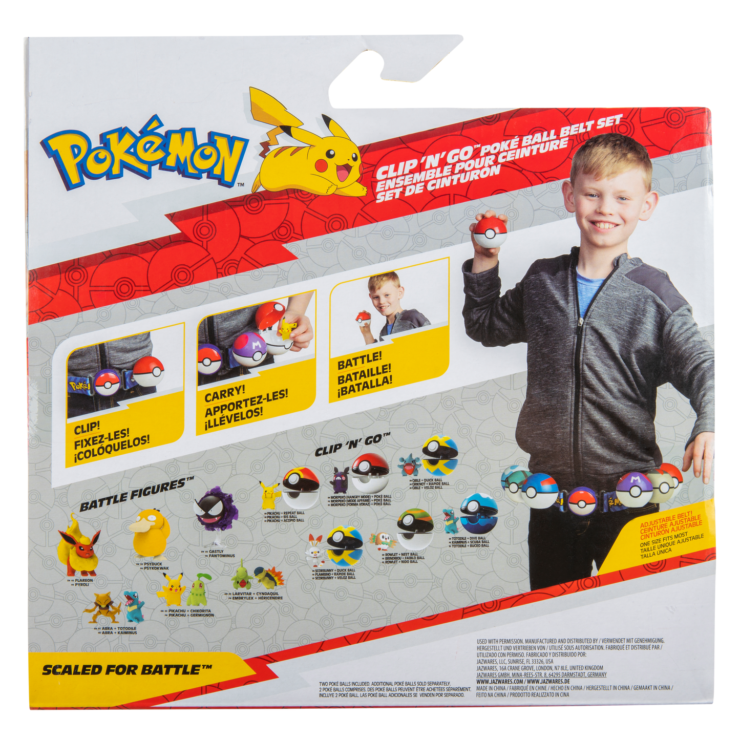 POKEMON - CLIP N GO BÆLTE SÆT W8 - 2 ASS.
