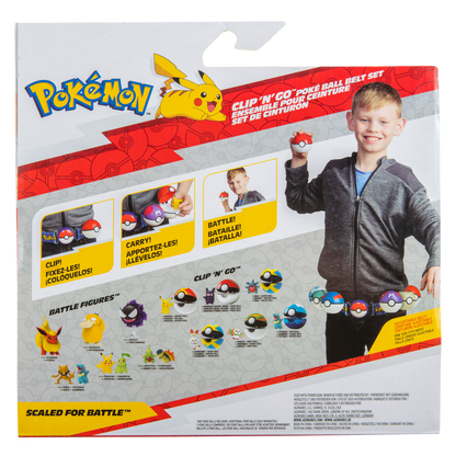 POKEMON - CLIP N GO BÆLTE SÆT W8 - 2 ASS.