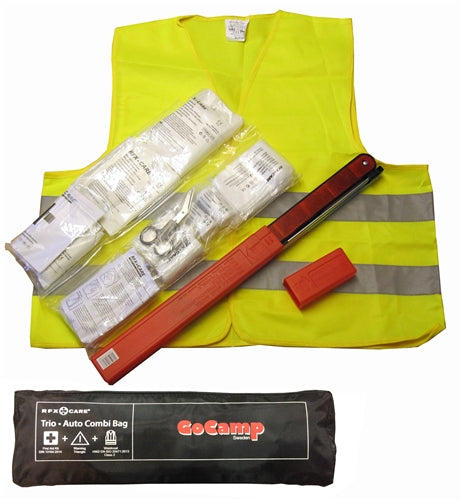 GoCamp Säkerhets bag väst + f hjälpen + triangel