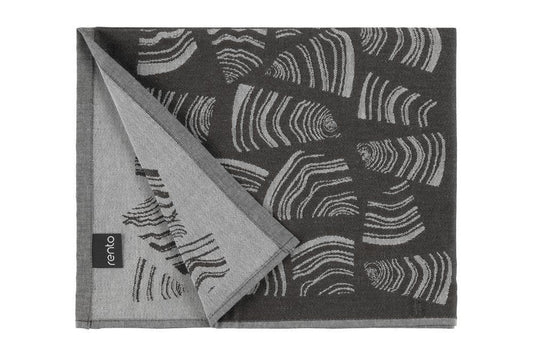 Rento Sæde håndklæde Pino sort 50 x 60 cm
