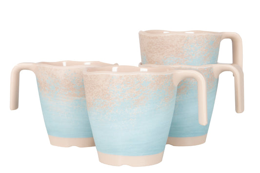 Gimex muggar Stone Line Beige 4-pack. 250ml