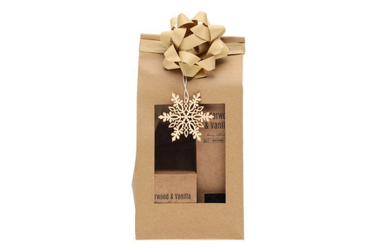 Doftljus och rumsdoft Presentförpackning Cedarwood & Wanilla