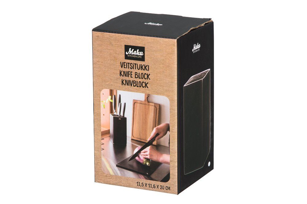 Maku Knivblock , fyrkantigt, olika färger Ass. 1st