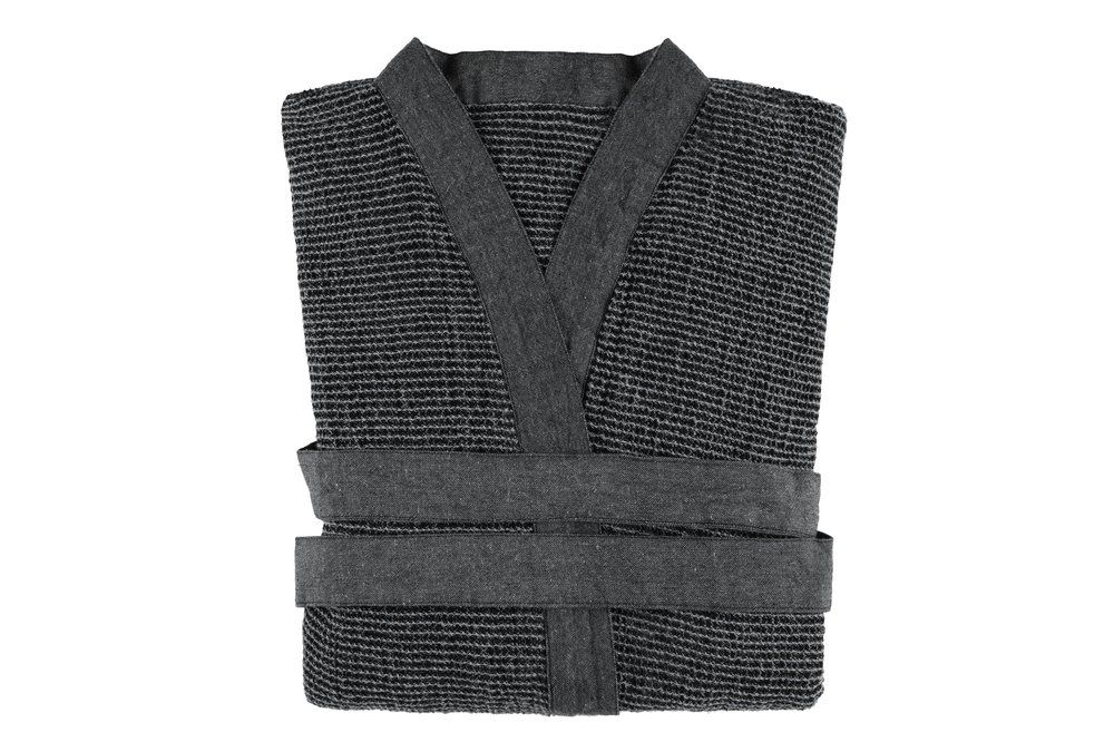 Rento Kenno badekåbe sort/grå L/XL