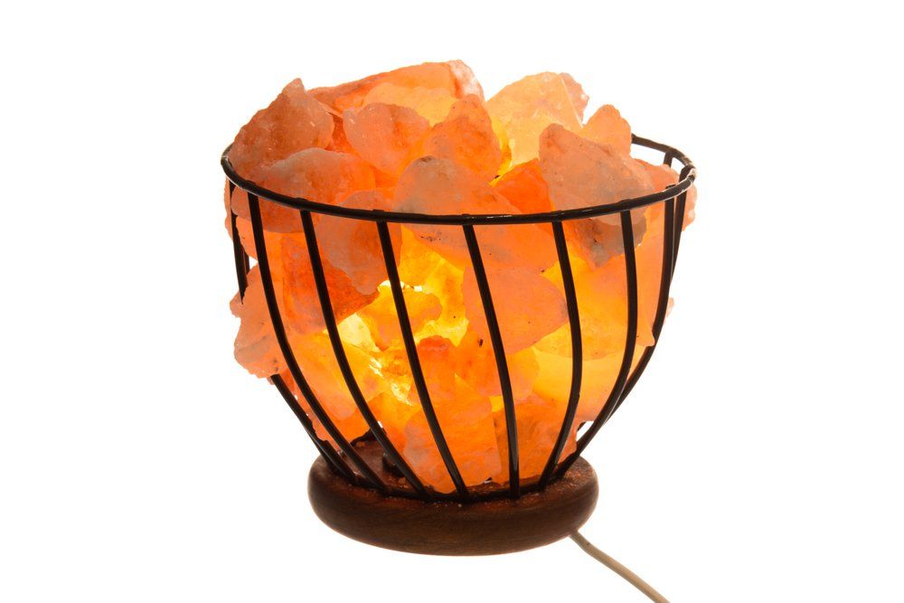 4Living Bordslampa bergsalt Himalaya metallskål
