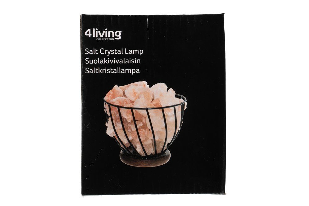 4Living Bordslampa bergsalt Himalaya metallskål